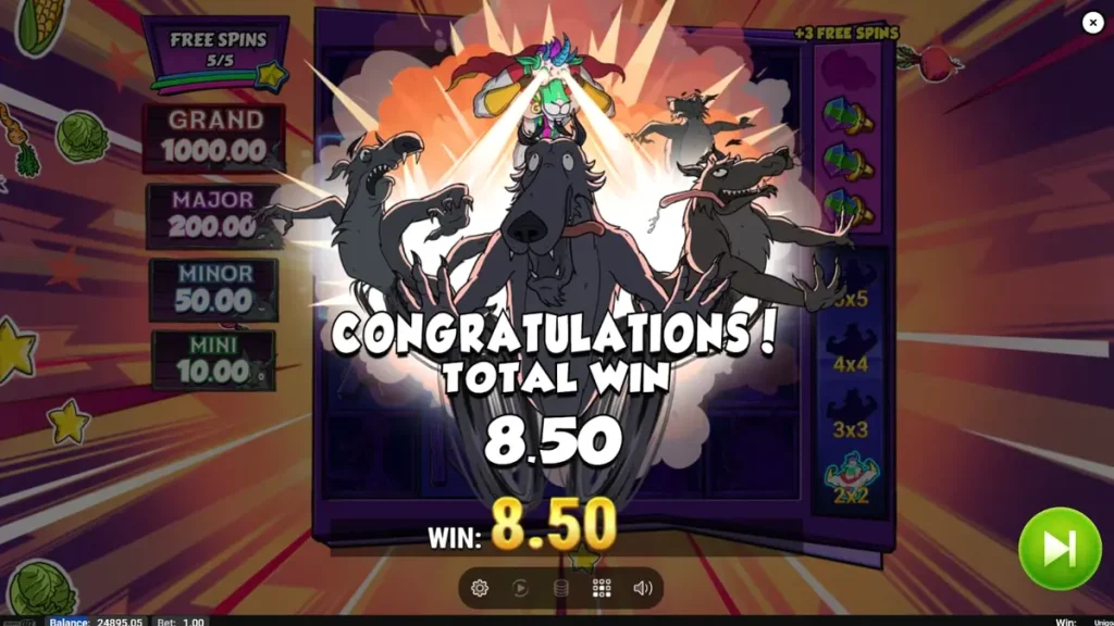 Tampilan visual slot Unigoat dengan karakter kambing unik dan elemen fantasi